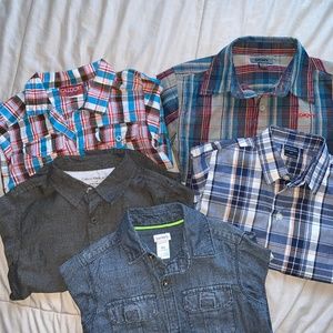 Long Sleeve Button Down/Collard shirts Boys Size 4